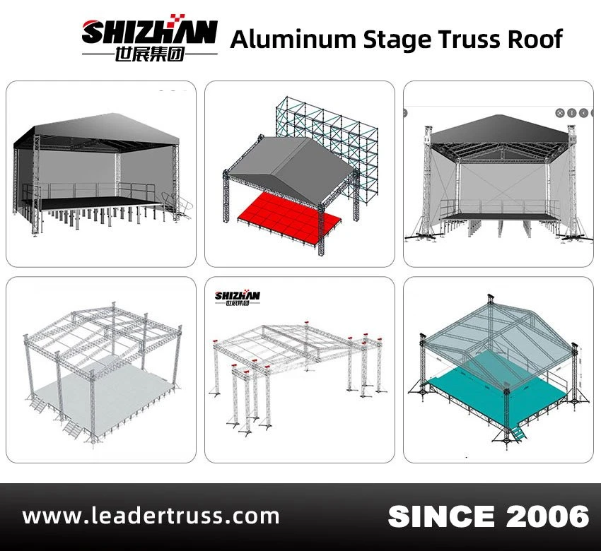 Aluminum lighting truss and stage